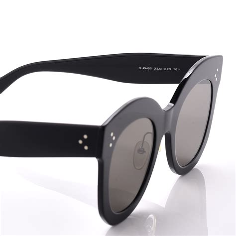 celine cl 41443 s 07g 50 qs|CELINE Chris Sunglasses CL 41443/S Black .